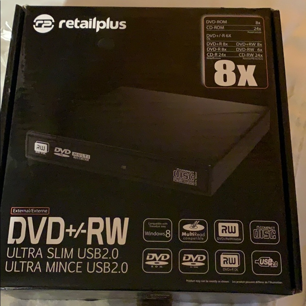 NEW DVD+/-RW Ultra Slim USB2.0